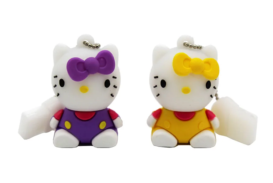 KING SARAS мультфильм usb-флеш-накопитель Hello Kitty флэш-накопитель usb 2,0 4 ГБ 8 ГБ 16 ГБ 32 ГБ 64 ГБ Флешка милый подарок