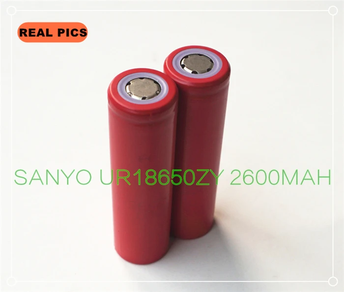 Литий ионный перезаряжаемый аккумулятор SANYO UR 18650 ZY 2600 мАч 3 7 в с бесплатным