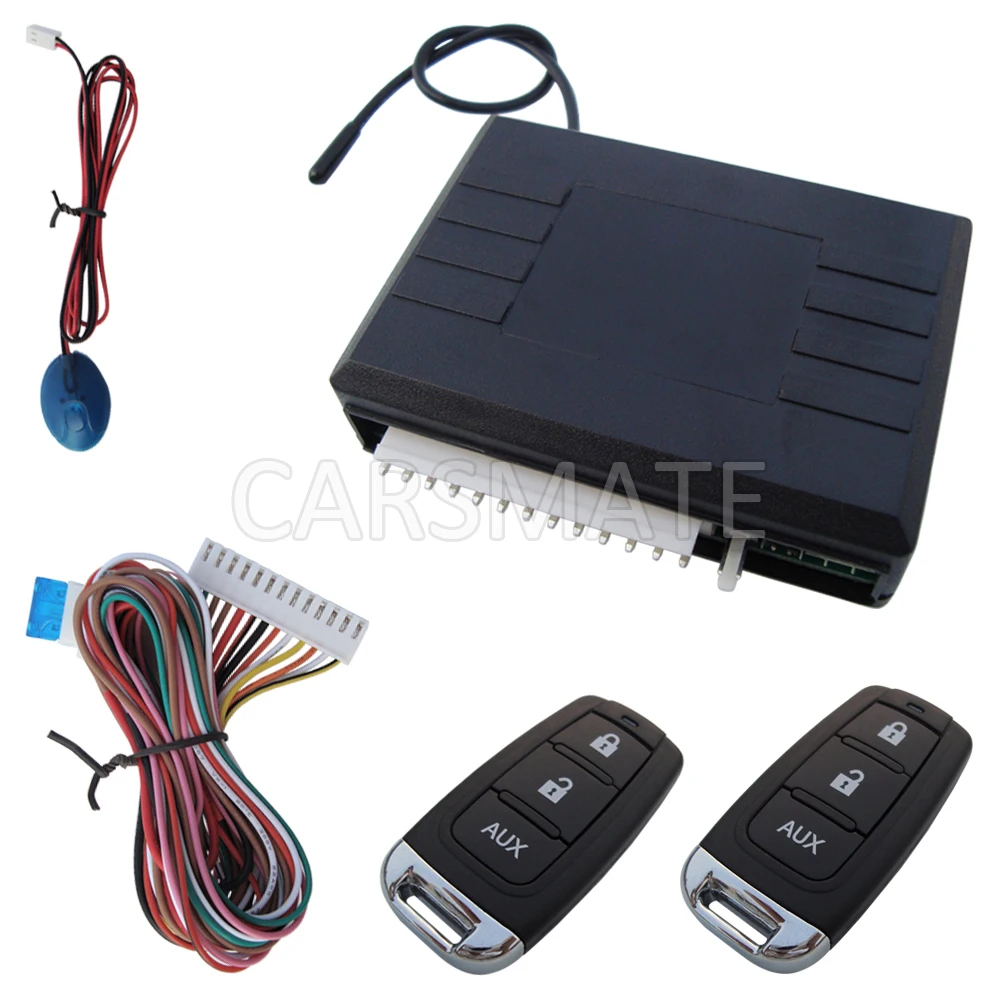 

Car Keyless Entry System With Remote Trunk Release Negative Power Window Output & LED Status Indicator In Stock