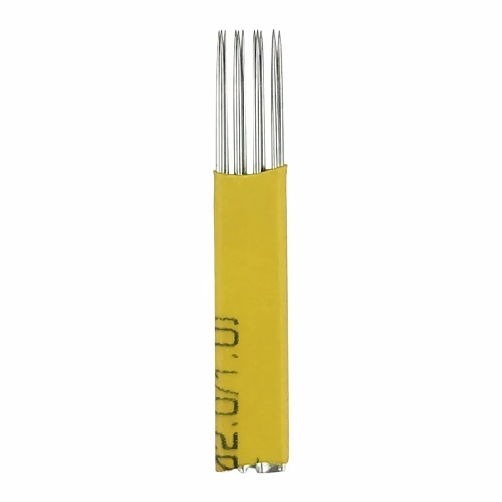 

Professional 18 Pins 3D Permanent Makeup Eyebrow Tattoo Needles Disposable Manual Microblading Blade Pins Tattoo Needles