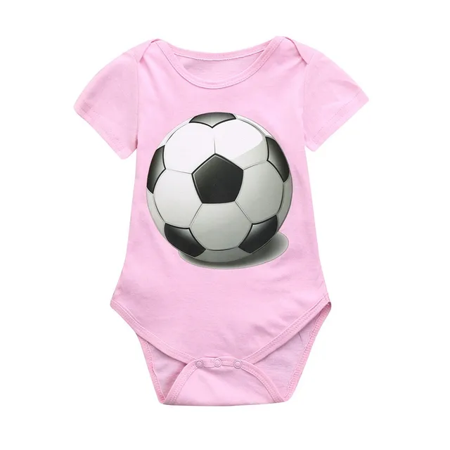 Newborn Toddler Baby GirlsBoys Soccer Football Print Romper Jumpsuit