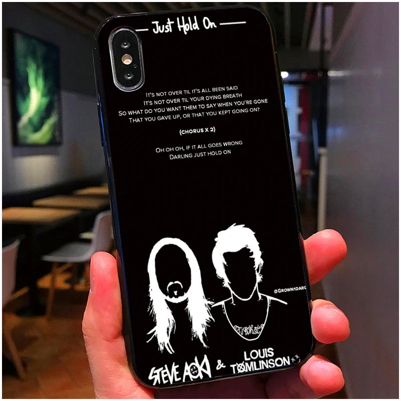 FATPERSON One Direction Louis Tomlinson MISS YOU art design Phone case cover For iphone X 10 8 7 Plus SE 5 5S 6S 6 Plus