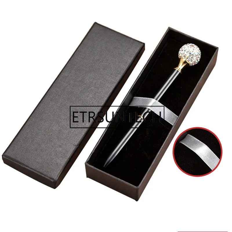 

100Pcs/Lot Black Office Pen Display Packaging Boxes blank Gift Jewelry Packaging Box Pen Packing Box Paper Case