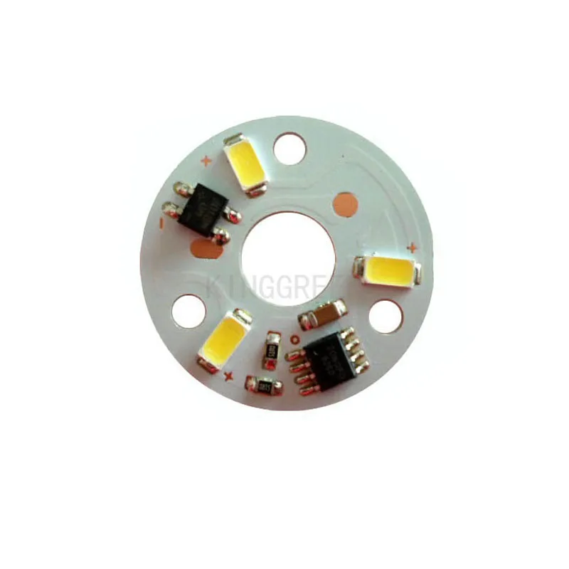 

10X New design Integrated IC LED driver Epistar LED chip 3W 5730SMD with PCB direct connection AC 220V free shipping