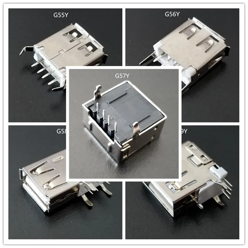 40 штук пакет YT2067Y 5 различных видов USB DIY соединитель включает в себя G55/56/57/58/59y