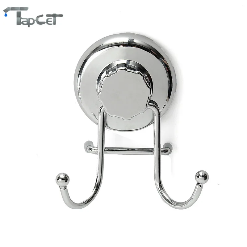 

TAPCET Stainless Steel Removable Vacuum Suction Cup Towel Bath Ball Robe Hooks Wall Mounted Hook Bathroom Kitchen Hook Holder