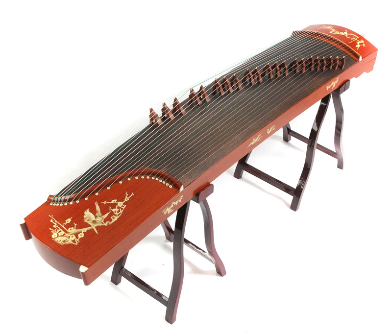 Старшие красные деревянные игры guzheng Аутентичные Музыкальные инструменты EMS