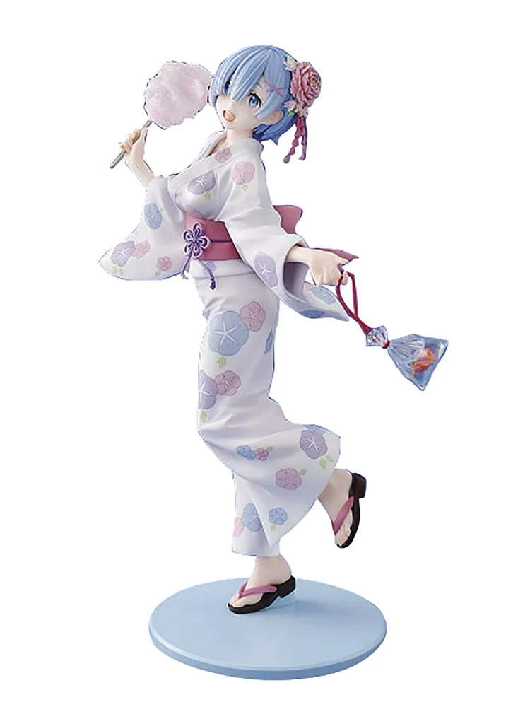 

Anime RE: Zero Starting Life in Another World: Rem Yukata Version PVC Action Figures Anime Sexy Gril Figures Anime Figure Model