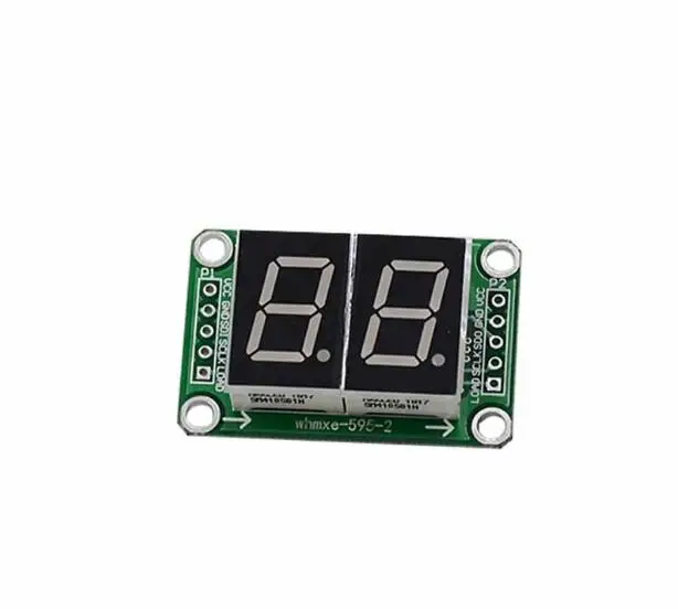 

74HC595 static drive 8-segment digital tube display module / seamless series / 0.5 inch / 2 bright red
