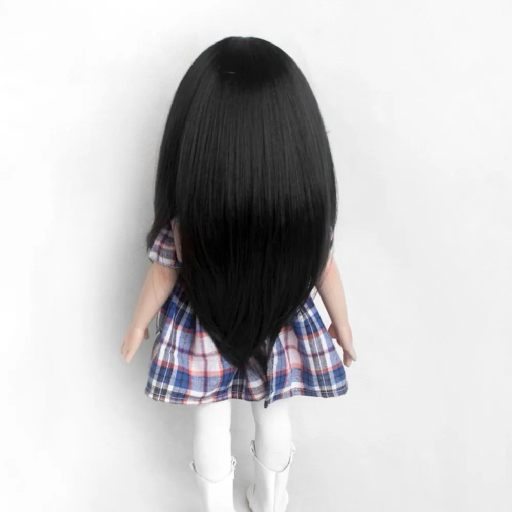 Корея высокая температура волокно классические длинные прямые кукольные волосы парики Девушка Стиль для 18 ''высота американская кукла