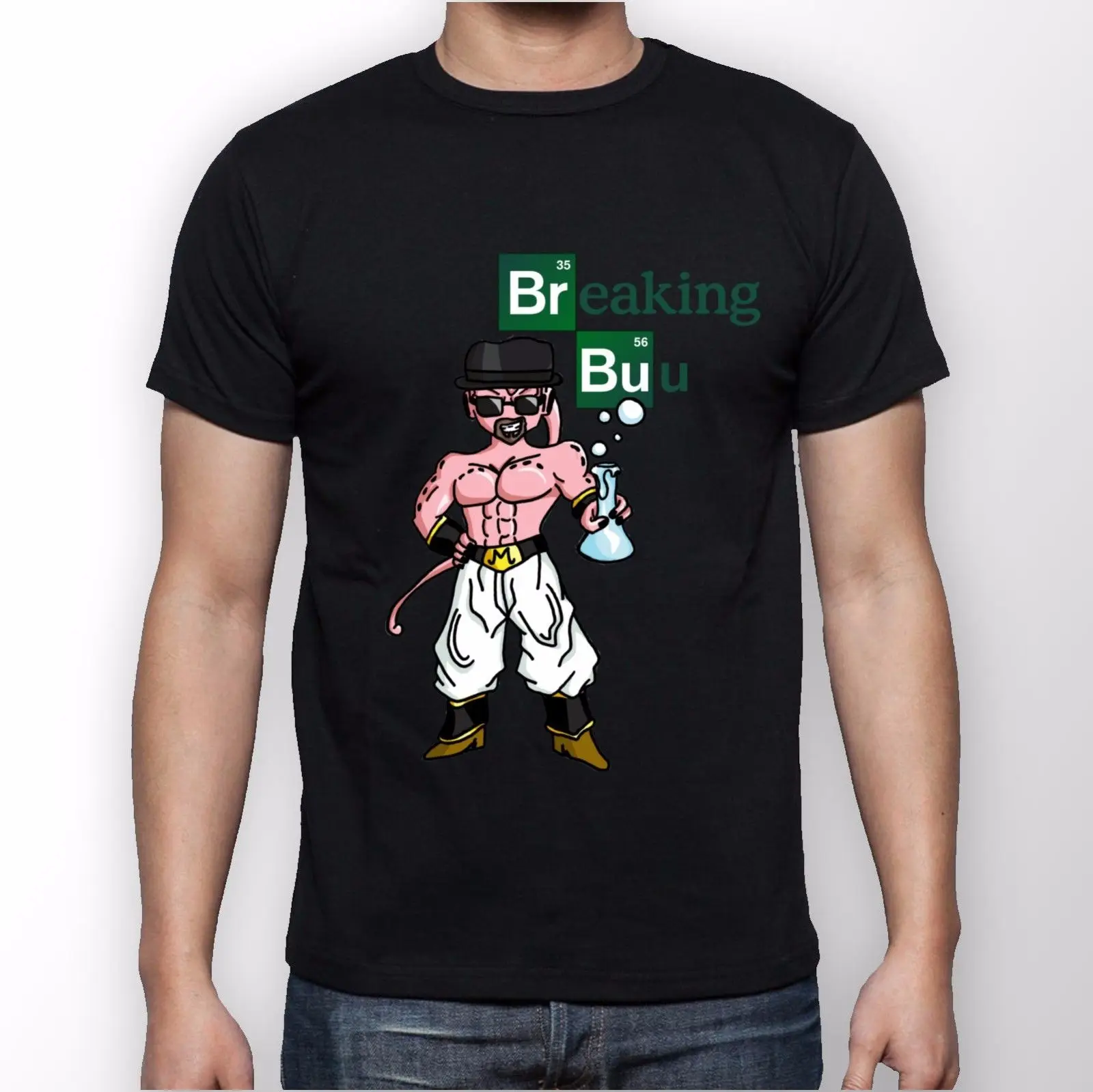 Новые мужские ɻREAKING BUU'-TEE-короткий рукав CREWNECK футболка лето Рубашка с