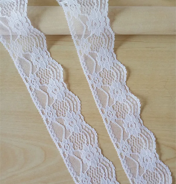 10 Yards Embroidered Net White Black Lace Trim Ribbon Fabric Garment Headband Wedding Party Decoration Gift DIY Accessories images - 6