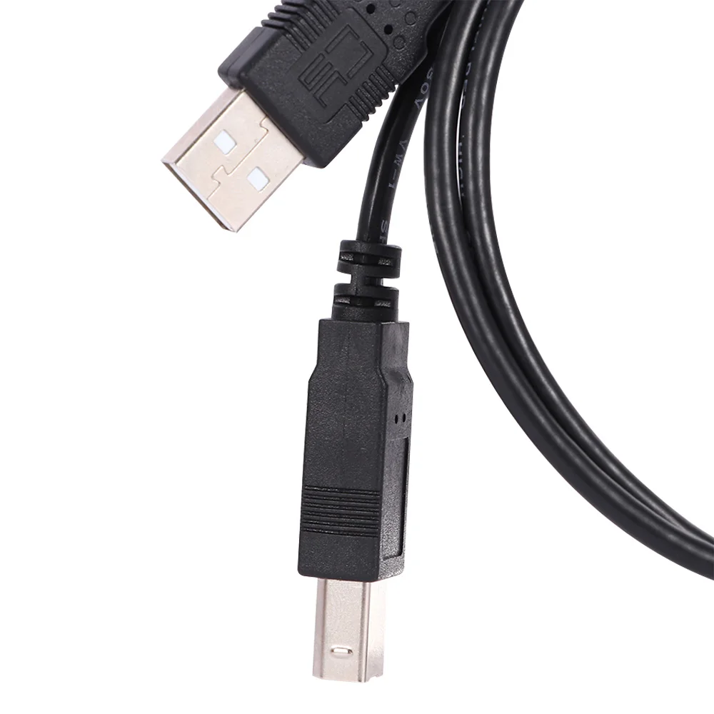 Высококачественный двойной USB 2,0 штекер к стандарту B Мужской Y кабель 80 см для принтера и сканера и внешнего жесткого диска