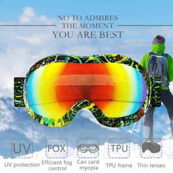 

New children's colorful ski goggles