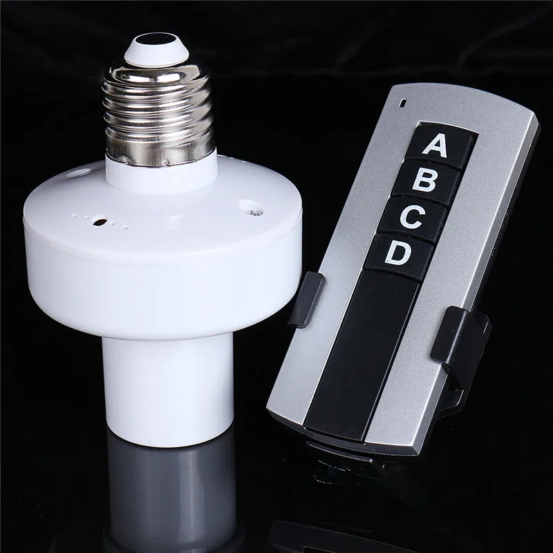 110v 240v 500w 3 way e27 screw holder wireless remote remote control light lamp socket