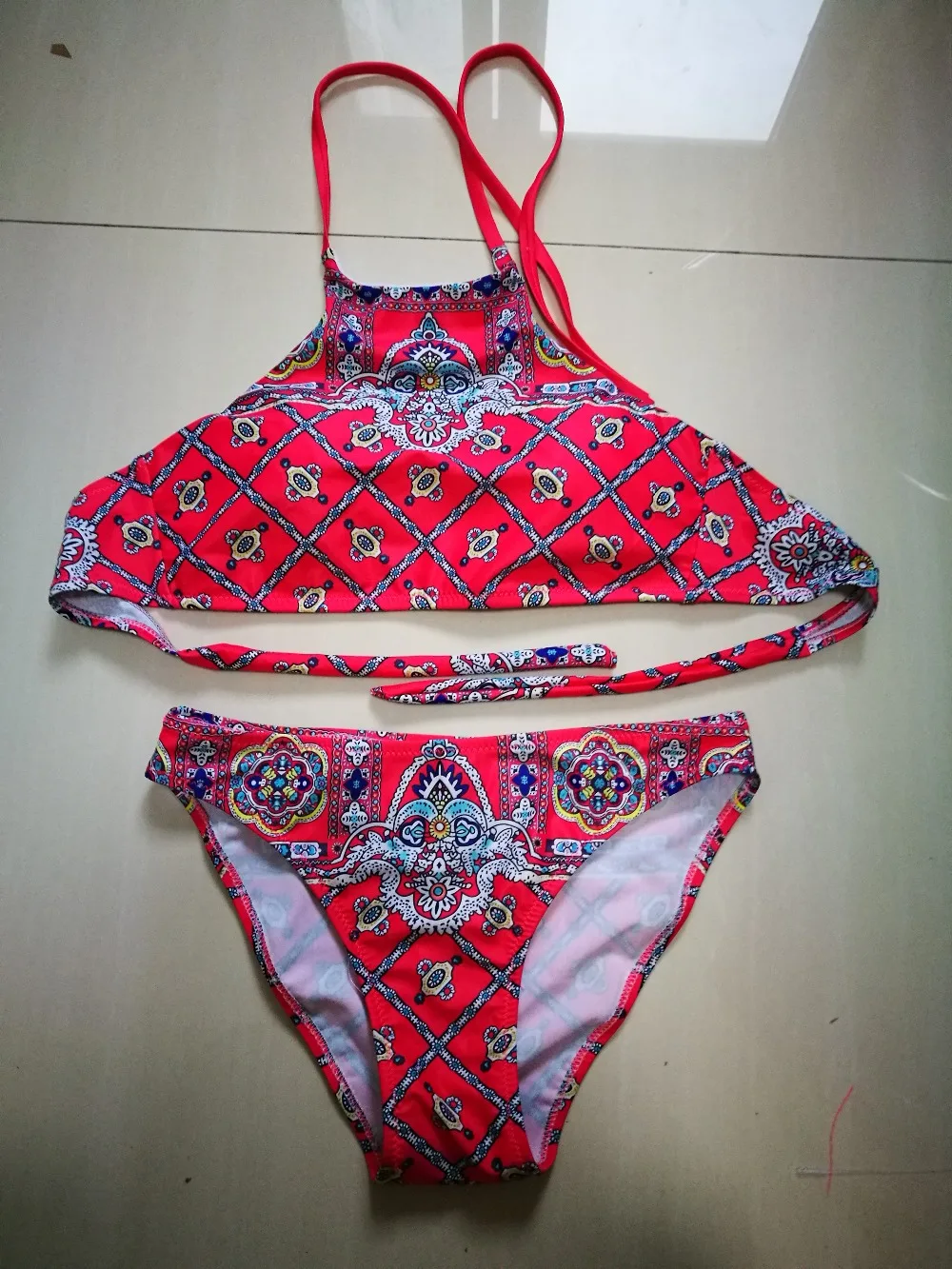 SEXY bikini fixed printed fabric high quality new style swimwear