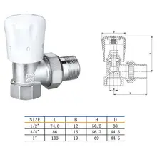 1) 1/" BSP Мужской Женский нагревательный радиатор угловой тип термочувствительный клапан для нагревательного радиатора регулирующий поток LXM