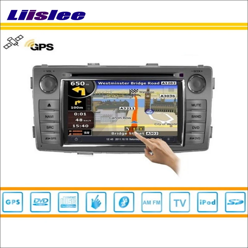 

Liislee For Toyota Hilux SW4 2013~2015 GPS Satellite Nav Map Navigation Radio CD DVD Player TV HD Touch Screen Multimedia System