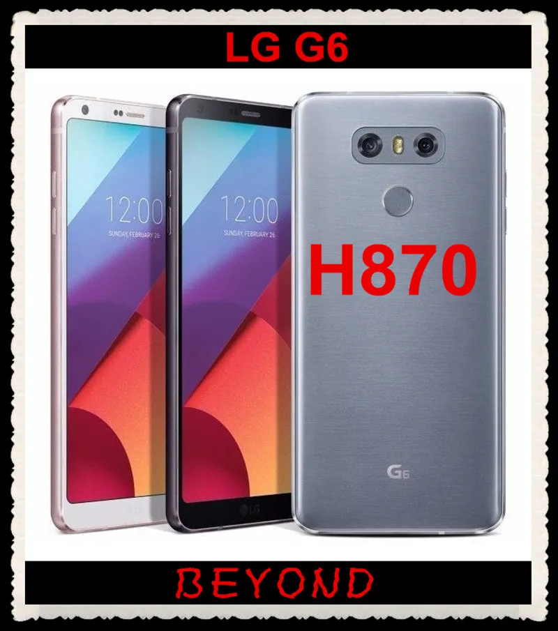 LG G6 H870 разблокированный GSM LTE Android четырехъядерный ОЗУ 4 Гб ПЗУ 32 Гб 5," двойной 13 МП мобильный телефон 3300 мАч Snapdragon 821 NFC