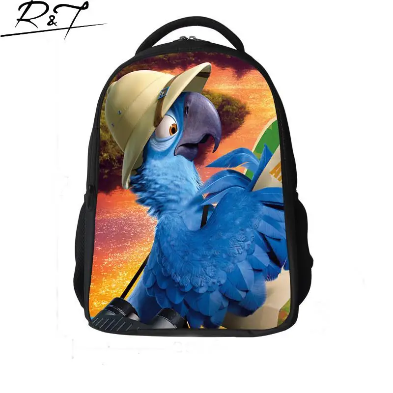 

New arrival 2016 Handle Strong Polyester Macaw Younger's School Bags