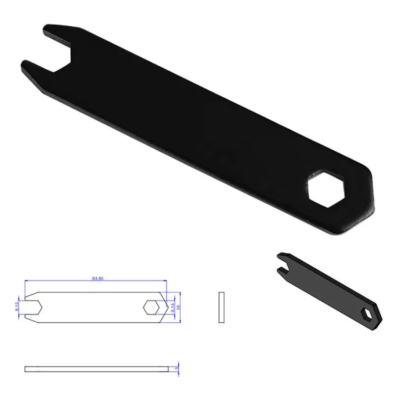 

Black Metal 8MM Double Head Open Hex Wrench Hexagon Spanner for Openbuilds 3D Printer Parts Accessories