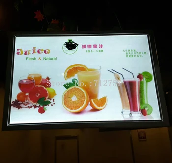 

A1 Ultra Slim Aluminum Frame LED Menu Lightbox Snap Open Frame Advertising Light Box for Restaurant,Fast Food Store,Pizza Shop