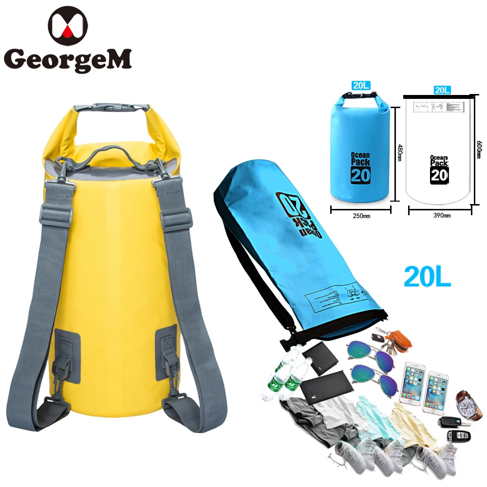 

Water Proof PVC Bag Zadeltas Fiets 20L Cycling Bags for Hiking Fishing Riding Climbing Backpack Bolso Bicicleta Asiento BBP030