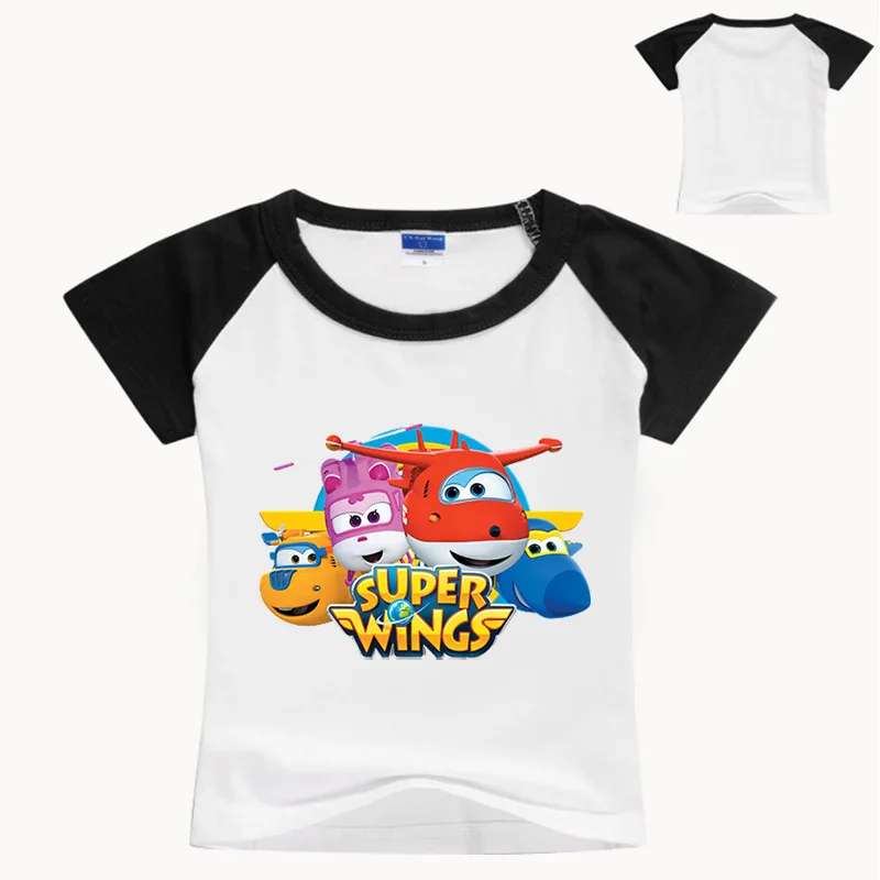 Г. Летняя супер футболка с крылышками, детские летние топы для мальчиков, школьные футболки с коротким рукавом, хлопковая Детская футболка с рисунком для маленьких девочек