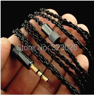 Headphone fever wire four single crystal oxygen free copper braid twist HIFI headphone cable perfect sound reduction