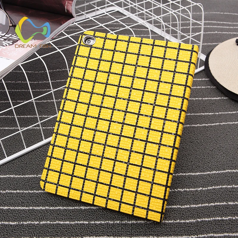 

For Ipad Air 2 Case Flip Holder Lattice Cover Auto Sleep Wake Up Screen Protector Protective For IPad 6 Tablet Gadget A1566