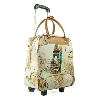Travel Bags 20 Inch 22 inch Women Luggage Trolley Bag on Wheels Travel Suitcase Rolling Bag Baggage