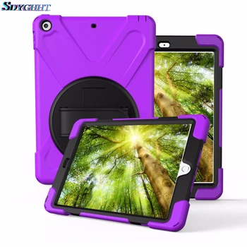 

Case For New iPad 9.7 2017 2018 Model A1822 A1823 A1893 Cover Kids Safe Shockproof Heavy Duty Silicone Hard Cover kickstand