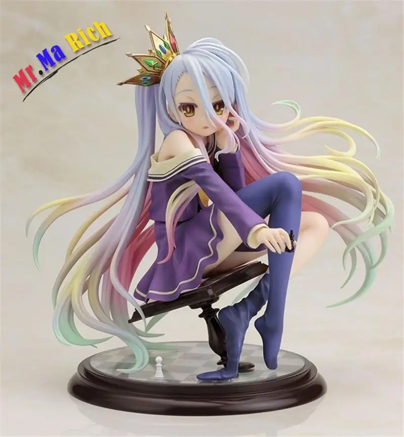 Аниме NO GAME LIFE Shiro 1/7 Scale фигурка из ПВХ коллекция 6 дюймов хобби подвижная модель