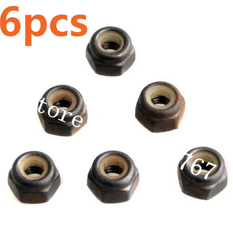 6pcs 02102 85793 Nylon Nut M3 3mm Thread - Behemoth For 1/10 HSP HiSpeed Parts RC Car Buggy Truck | Игрушки и хобби