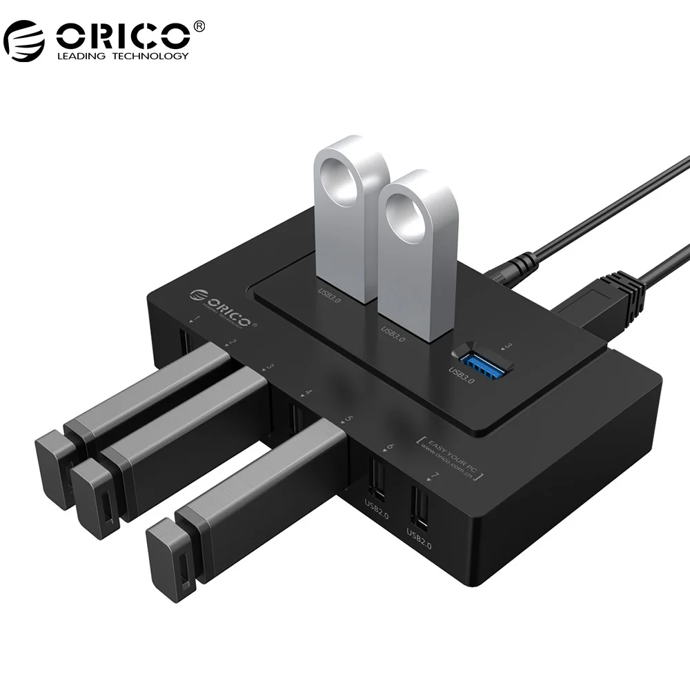 ORICO 10 Port USB2.0/USB3.0 HUB 5 Gbps SuperSpeed Transmission For Windows Mac OS and Linux цена ORICO 10 Port USB2.0/USB3.0 HUB 5 Gbps SuperSpeed Transmission For Windows Mac OS and Linux цены онлайн