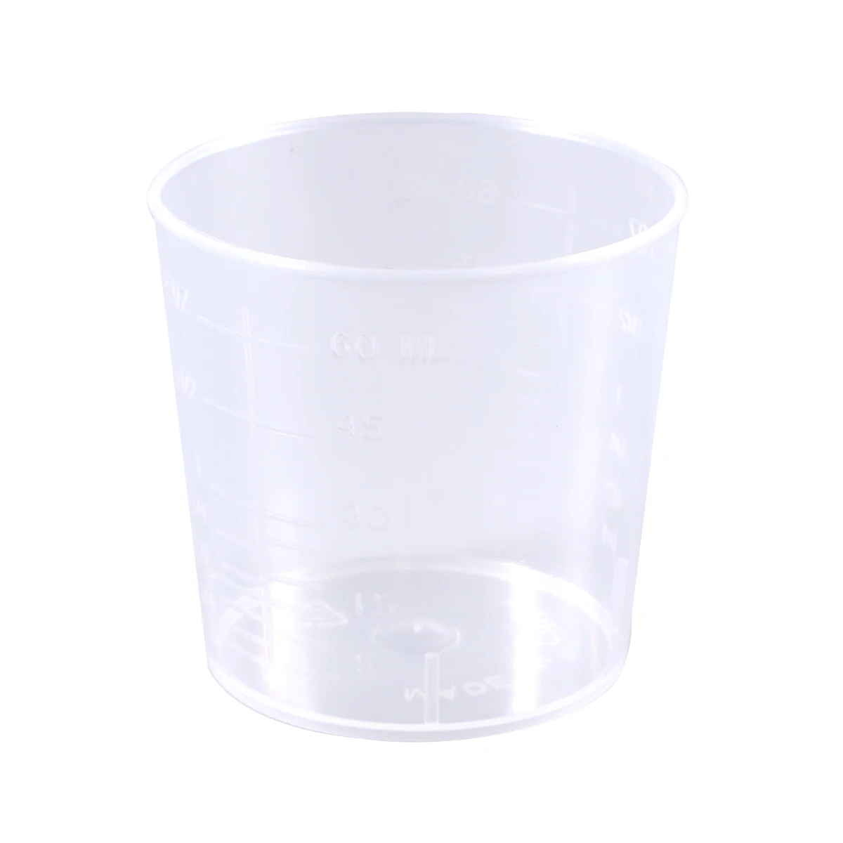 

60mL Plastic Graduation Beakers Measurement Beaker Measuring Cups Lab and Cooking Liquid Container Paint Mixing Cup