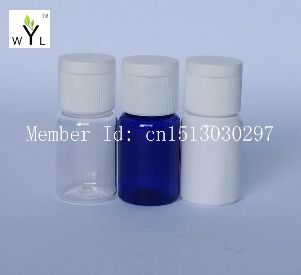 10MLempty plastic travel container bottle with flip top cap,sample