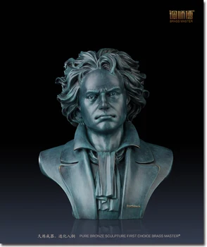

Unique High grade business gifts # TOP best ART # large great Musician Ludwig van Beethoven portrait bronze statue # 40 CM
