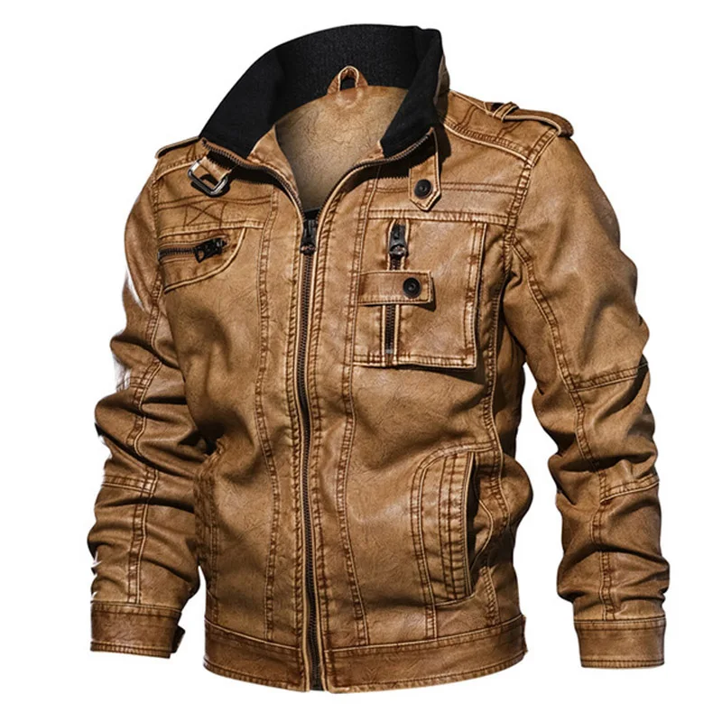 Мужская куртка из искусственной кожи размера плюс 6XL 7XL, кожаная куртка, пальто на осень и зиму, приталенная мотоциклетная куртка из искусственной кожи, Мужская Куртка jaqueta couro