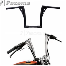 PAZOMA Фирменная Новинка Мотоцикл сталь черный 1" Rise Руль Ручка Бар на заказ для Harley FLST FXST Sportster XL