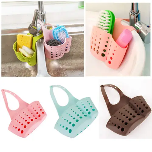 

Kitchen faucet storage hook buckle faucet storage hanging drain basket kitchen supplies sink storage convenient storage box