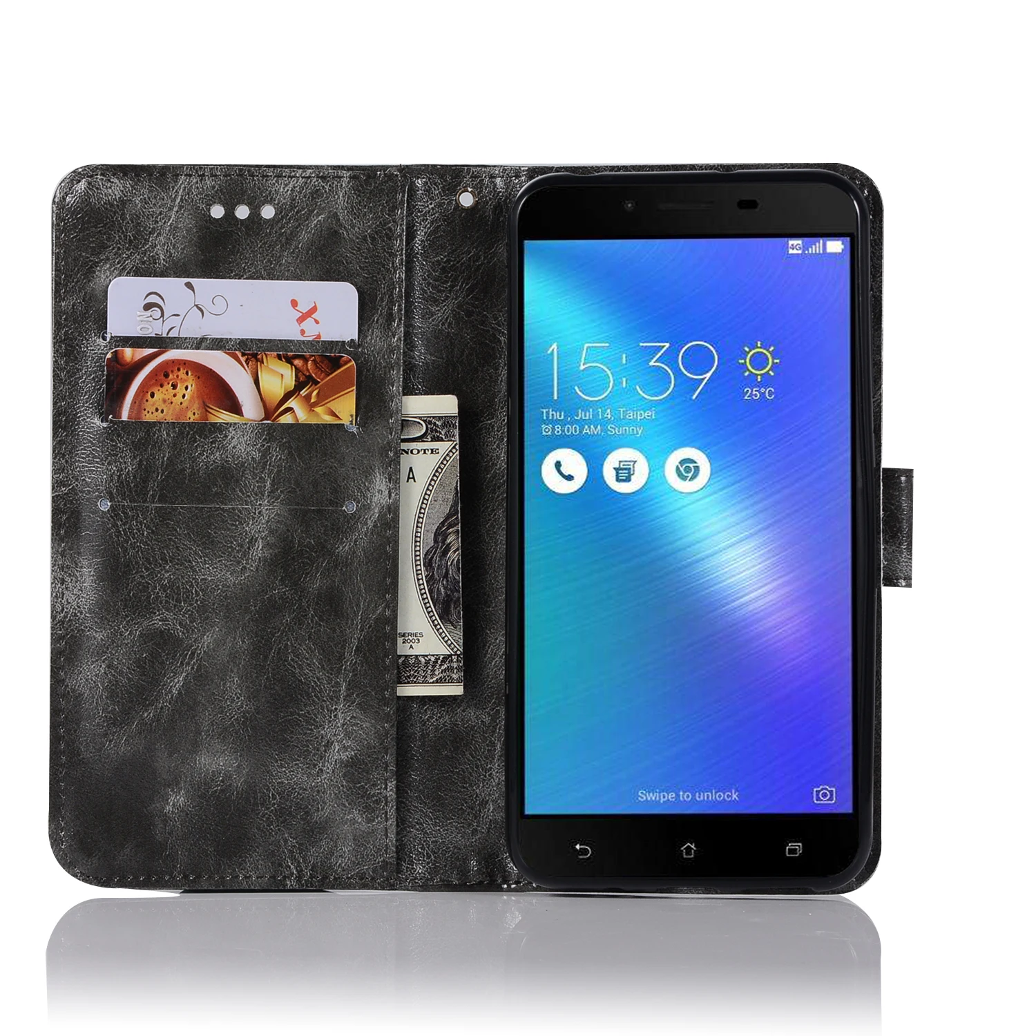 Бизнес чехол для Asus Zenfone ZC553KL ZC553 KL откидная крышка ASUS X00DD X00DDA xoodd ASUS_X00DD кожаный