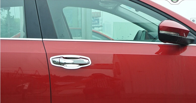 Дверная ручка чаши, автомобильная дверная ручка планки для Skoda Octavia, ABS хром, Стайлинг автомобиля
