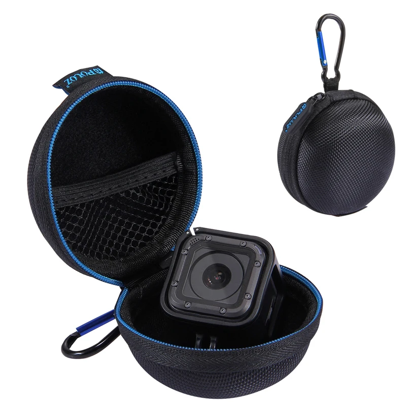 

2019 Hot Super Mini Storage Case Box with Carabine for GoPro HERO5 Session /4 Session / Session(Black) GoPro HERO4