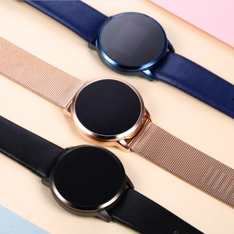 Newwear Q8 OLED Bluetooth Smart Watch Stainless Steel Waterproof Wearable Device Smartwatch Wristwatch Men Women Fitness Tracker