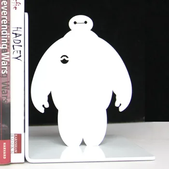 

Cool Big Hero 6 Personalized Book Stand Iron Cartoon Characters Book End Creative Iron Baymax Robot Books End