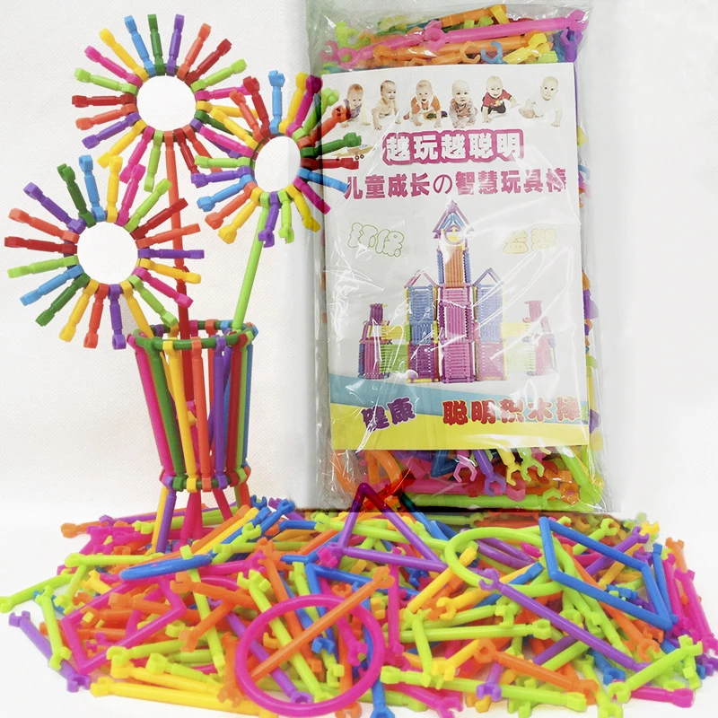 

256Pcs Assembled Building Blocks DIY Smart Stick Plastic Blocks Imagination Creativity Educational Learning Toys For children