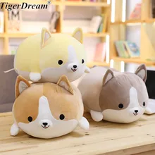 30/45/60cm Cute Corgi Plush Dog Toy Stuffed Doll Soft Animal Cartoon Pillow  Christmas Gift For Kids Kawaii Valentine Gifts