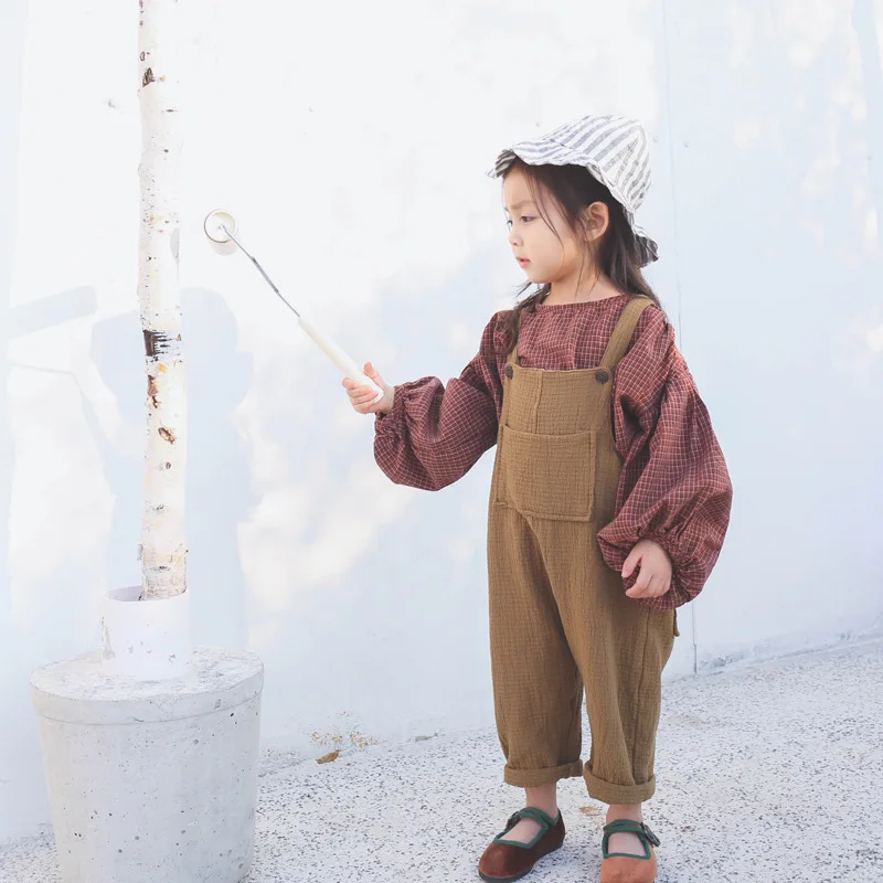 

KOREAN TODDLER GIRL BOYS SHORTS FASHION OVERALLS LINEN KIDS GIRL CLOTHINGS
