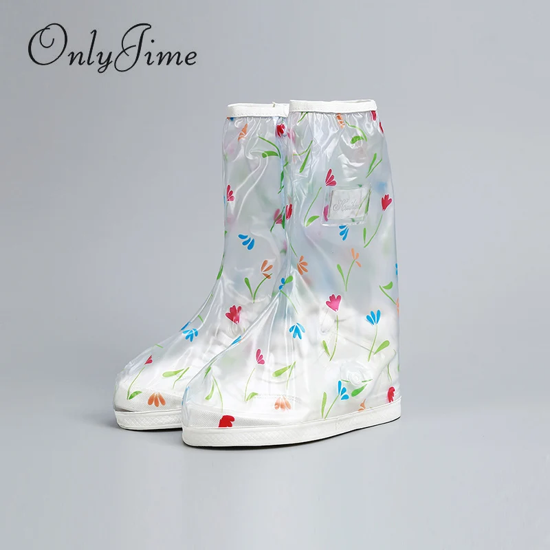 Only Jime/прозрачные дождевые ботинки высококачественные мужские и женские непромокаемые водонепроницаемые ботинки водонепроницаемая обувь Нескользящая обувь для дождливой погоды с высоким берцем